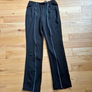 Nike Black Leggings with Blue Highlights